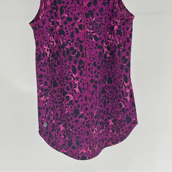 LULULEMON NWT SCULPT TANK TOP CHEETAH CAMO MAGENTA PURPLE MULTI SPOT 0 2 - Picture 11 of 12